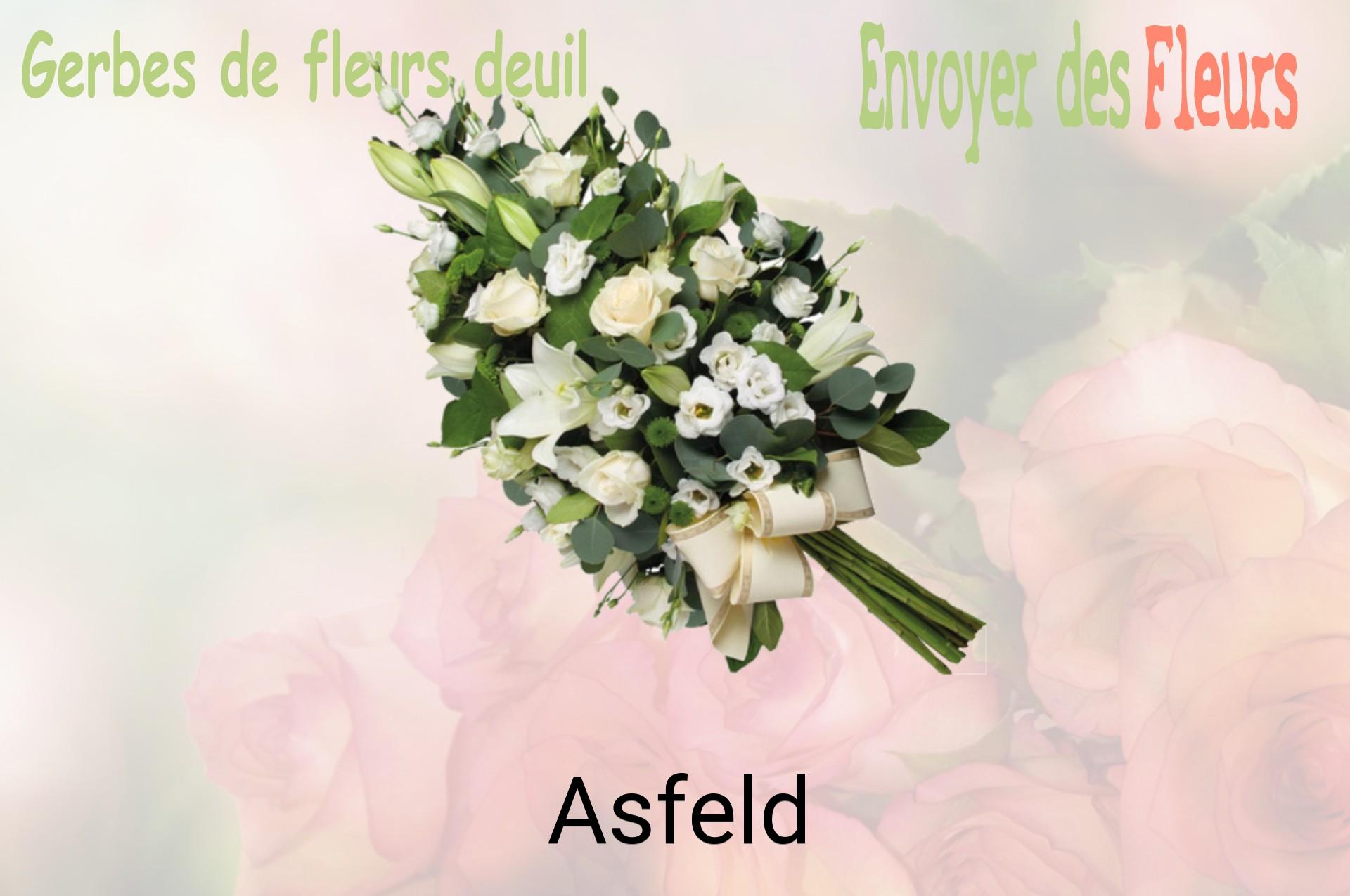 Gerbe de fleurs de deuil livrée à Asfeld